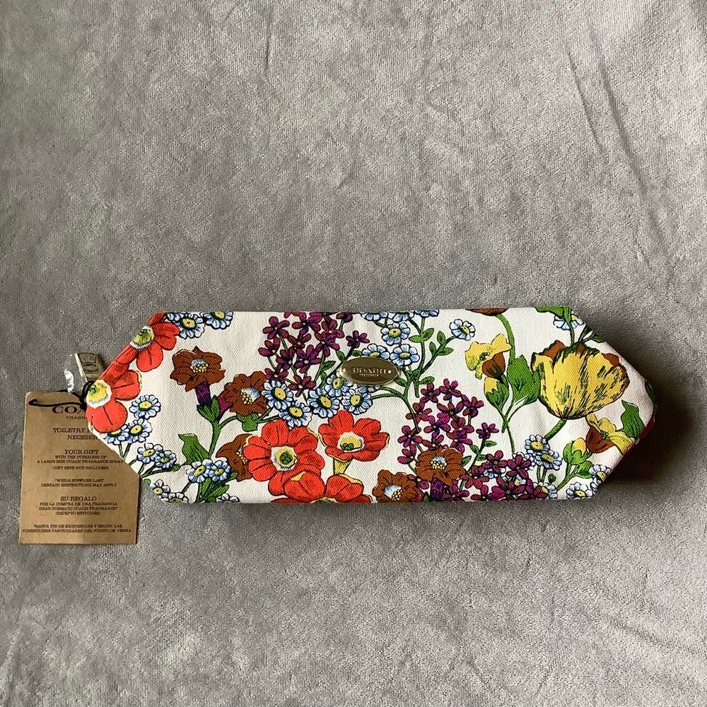 Coach Floral Zip Pouch